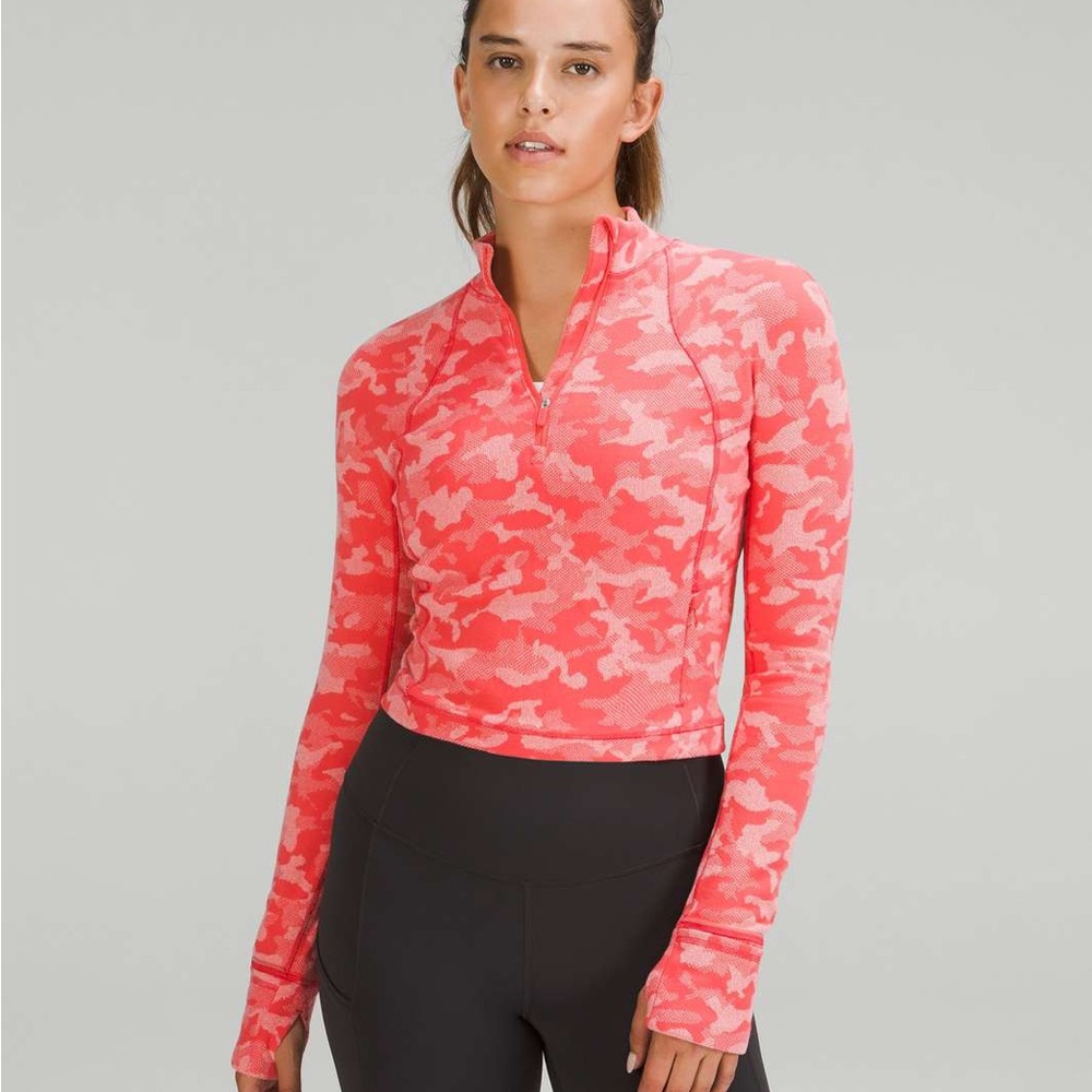 Lululemon Crop Half Zip Sweater, Sz 8